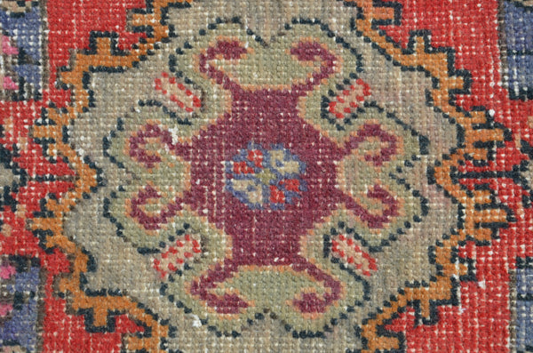 Natural Turkish Vintage small area rug doormat for home decor, bathroom rug, area oushak rug bathroom mat kitchen rug kilim rug, rug 2,9x1,5, 665098