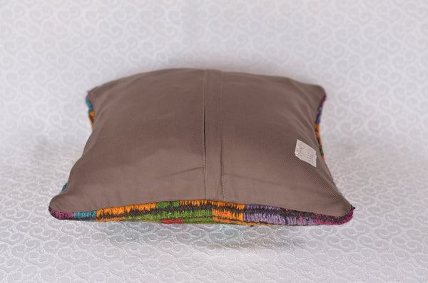 16 x 16 Handmade  Vintage Pillow, %100 Wool, 664912