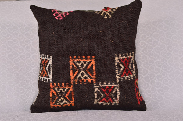 16 x 16 Handmade Decorative Vintage Pillow, %100 Wool, 664915