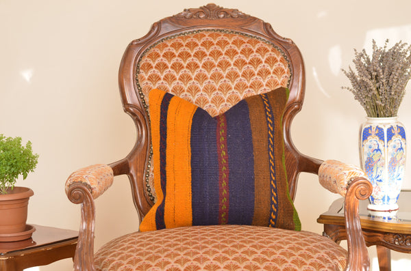 16 x 16 Handmade Decorative  Pillow, %100 Wool, 664926