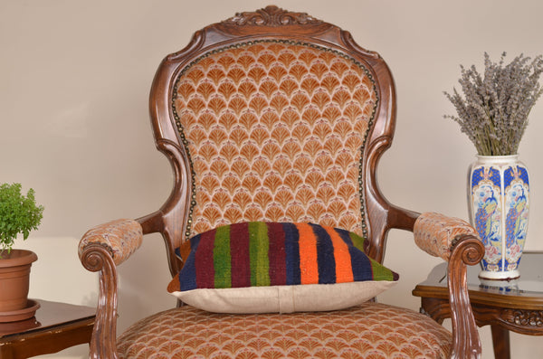 16 x 16 Handmade Turkish Vintage Pillow, %100 Wool, 664927