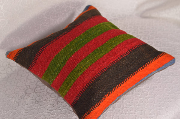 16 x 16 Handmade Decorative Vintage Pillow, %100 Wool, 664929
