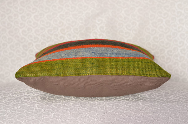 16 x 16 Handmade Decorative Vintage Pillow, %100 Wool, 664931