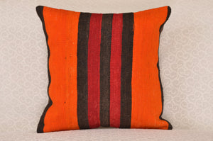 16 x 16 Handmade Turkish Vintage Pillow, %100 Wool, 664932