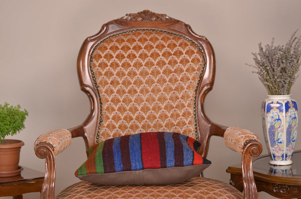 16 x 16 Handmade Turkish Vintage Pillow, %100 Wool, 664933