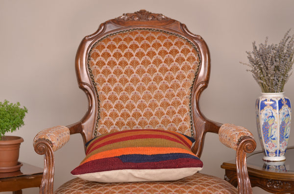 16 x 16 Handmade Decorative Vintage Pillow, %100 Wool, 664934