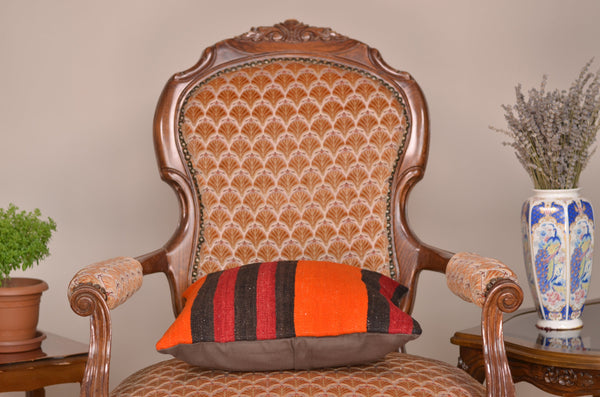 16 x 16 Handmade Turkish Vintage Pillow, %100 Wool, 664936