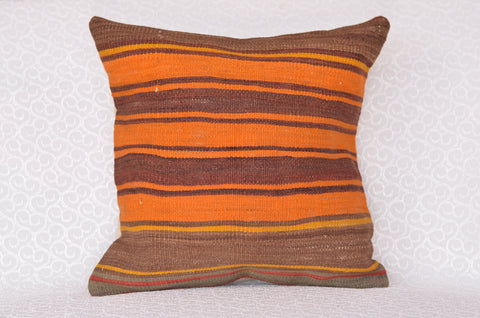 16 x 16 Handmade Turkish Vintage Pillow, %100 Wool, 664937