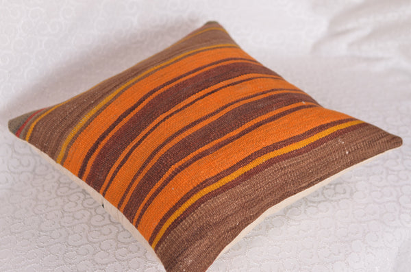 16 x 16 Handmade Turkish Vintage Pillow, %100 Wool, 664937