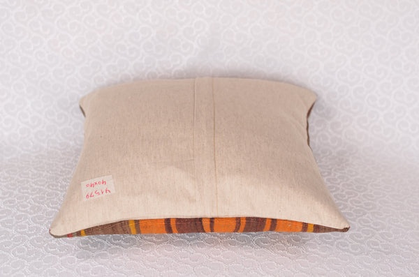 16 x 16 Handmade Turkish Vintage Pillow, %100 Wool, 664937