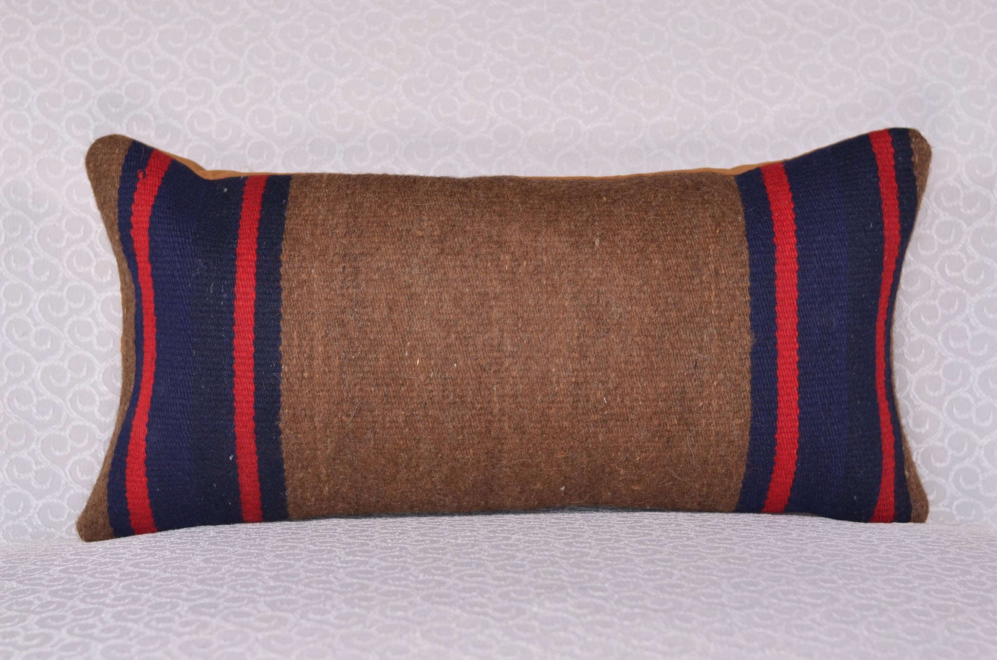 12 X 24  Handmade Turkish Vintage Pillow, %100 Wool, 664943