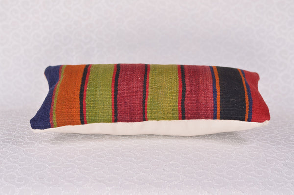 8 x 16 Handmade Turkish Vintage Pillow, %100 Wool, 664947