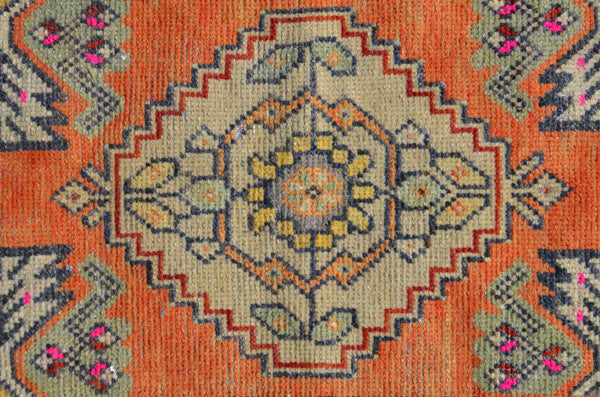 Natural Turkish Vintage small area rug doormat for home decor, bathroom rug, area oushak rug bathroom mat kitchen rug kilim rug, rug 3,1X1,5, 665131