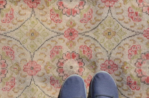Natural oushak Turkish rug for home decor, Vintage rug, area rug boho rug bedroom rug kitchen rug bathroom rug kilim rugs handmade, rugs 7x4, 664240