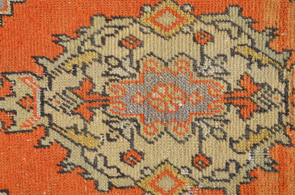 Natural Turkish Vintage small area rug doormat for home decor, bathroom rug, area oushak rug bathroom mat kitchen rug kilim rug, rug 2,8X1,4, 665139