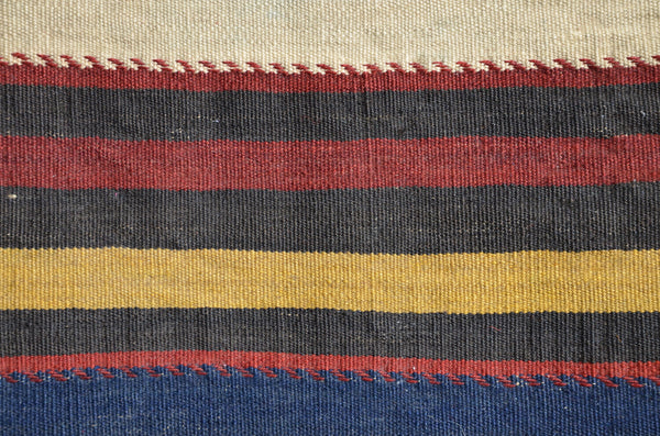 Turkish Handmade Anatolian Vintage rug for home decor, large rug, area rug oushak rug boho rug bedroom kitchen rug  kilim rug, rugs 7x3, 664286