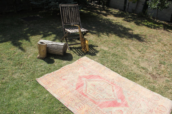 Natural Vintage Turkish Anatolian rug for home decor, area rug, oushak rug boho rug bedroom rug kitchen rug  bathroom rug kilim, rugs 6x4, 664284