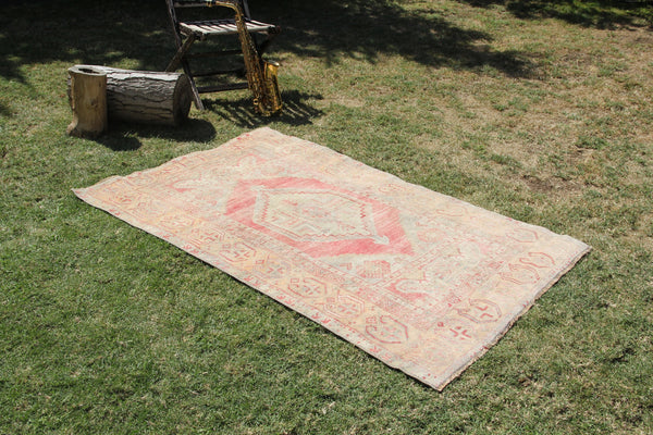 Natural Vintage Turkish Anatolian rug for home decor, area rug, oushak rug boho rug bedroom rug kitchen rug  bathroom rug kilim, rugs 6x4, 664284