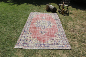 Unique Turkish retro Vintage rug for home decor, large oversize rug, area rug oushak rug boho rug bedroom rug kitchen rug, rugs 8x4, 664308