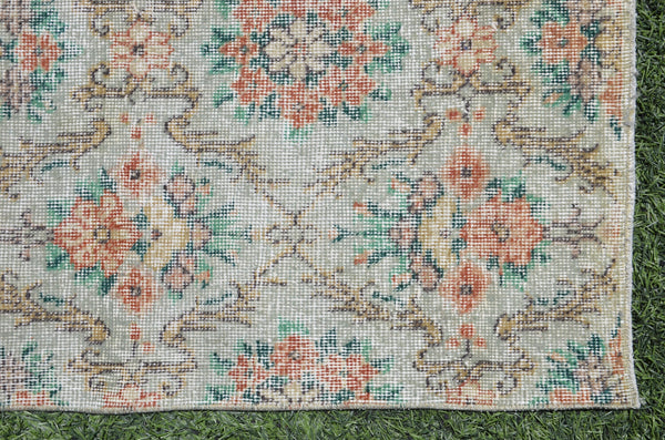 Natural Turkish large Vintage rug for home decor, oversize rug, area rug oushak rug boho rug bedroom rug kitchen rug  kilim rug, rugs 6x10, 665331