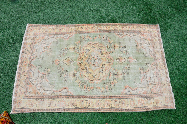 Unique Turkish large Vintage rug for home decor, oversize rug, area rug oushak rug boho rug bedroom rug kitchen rug  kilim rug, rugs 9x6, 665357