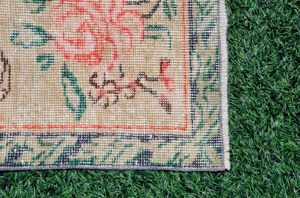 Natural Turkish large Vintage rug for home decor, oversize rug, area rug oushak rug boho rug bedroom rug kitchen rug  kilim rug, rugs 6x9, 665382