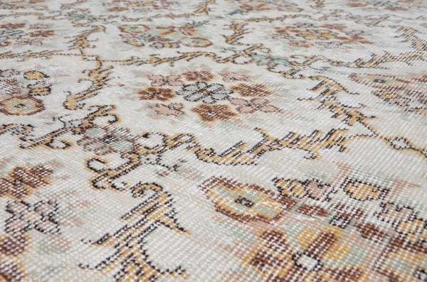 Handmade Turkish large Vintage rug for home decor, oversize rug, area rug oushak rug boho rug bedroom rug kitchen rug  kilim rug, rugs 6x10, 665384