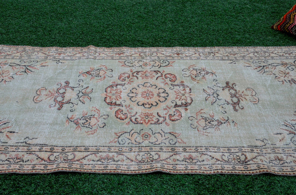 Handknotted Turkish large Vintage rug for home decor, oversize rug, area rug oushak rug boho rug bedroom kitchen rug  kilim rug, rugs 5x9, 665387