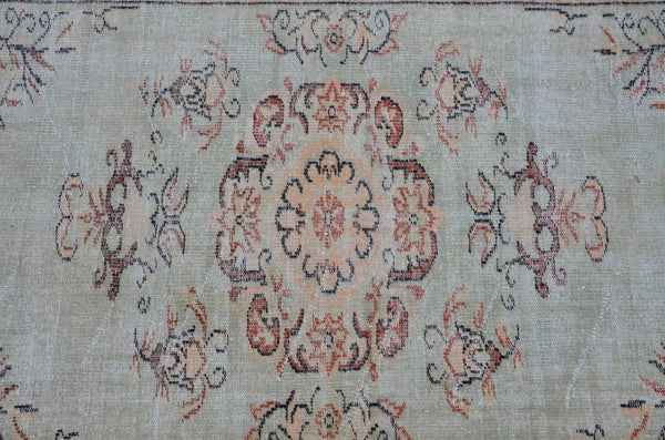 Handknotted Turkish large Vintage rug for home decor, oversize rug, area rug oushak rug boho rug bedroom kitchen rug  kilim rug, rugs 5x9, 665387
