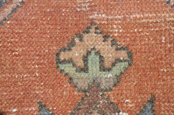 Unique Vintage Turkish runner rug for home decor, area rug, Anatolian oushak rug boho rug bedroom rug kitchen rug kilim, 9'7"x2'11", 665344