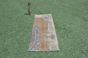 Turkish Vintage runner rug for home decor, area rug, Anatolian oushak rug boho rug kitchen rug  bathroom rug kilim, runner  6x2, 665395