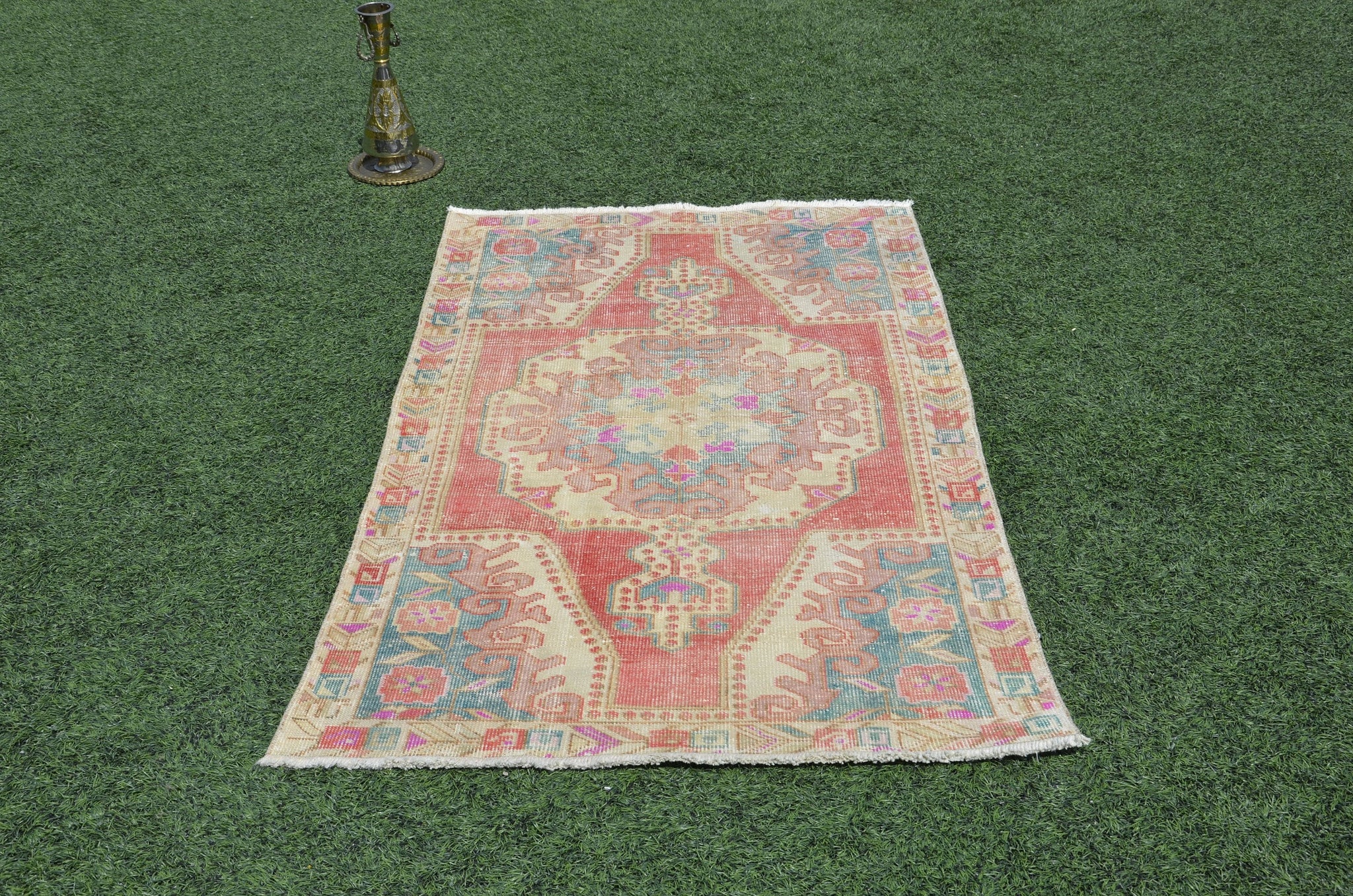 Vintage Turkish Anatolian rug for home decor, area rug, oushak rug boho rug bedroom rug kitchen rug bathroom rug kilim, rugs 4x7, 665403