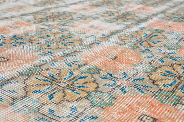 Vintage Handmade Turkish Anatolian rug for home decor, area rug, oushak rug boho rug bedroom rug kitchen rug bathroom rug kilim, rugs 4x9, 665348
