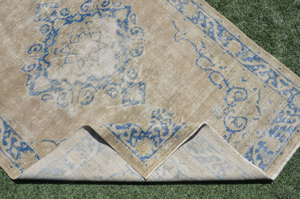 Handmade Turkish large Vintage rug for home decor, oversize rug, area rug oushak rug boho rug bedroom rug kitchen rug  kilim rug, rugs 6x9, 665325