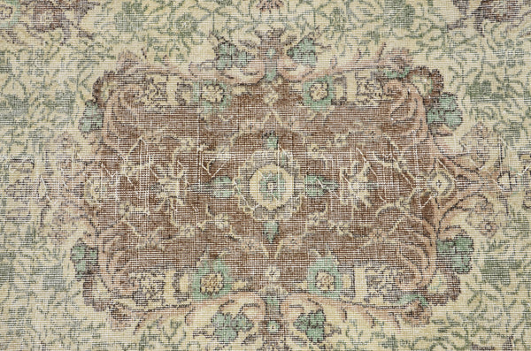 Natural Turkish large Vintage rug for home decor, oversize rug, area rug oushak rug boho rug bedroom rug kitchen rug  kilim rug, rugs 6x10, 665327