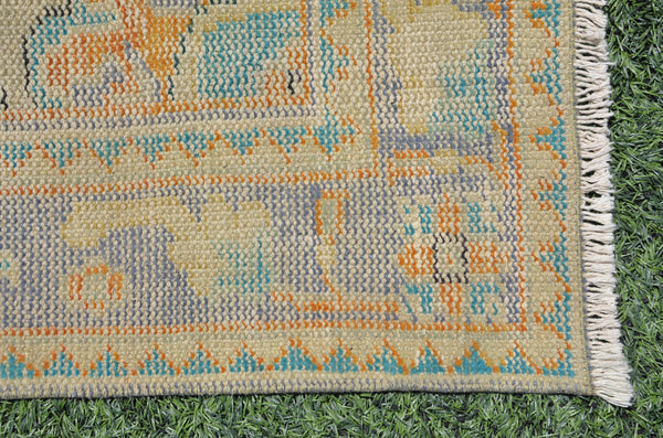 Handmade Turkish large Vintage rug for home decor, oversize rug, area rug oushak rug boho rug bedroom rug kitchen rug  kilim rug, rugs 6x9, 665334