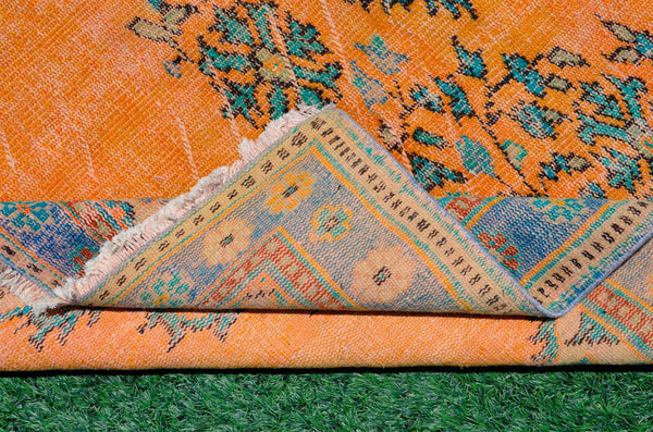 Natural Turkish large Vintage rug for home decor, oversize rug, area rug oushak rug boho rug bedroom rug kitchen rug  kilim rug, rugs 6x9, 665363