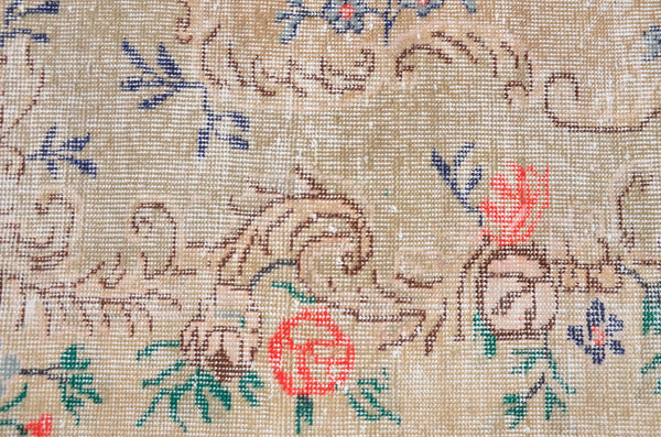 Natural Turkish large Vintage rug for home decor, oversize rug, area rug oushak rug boho rug bedroom rug kitchen rug  kilim rug, rugs 6x9, 665382
