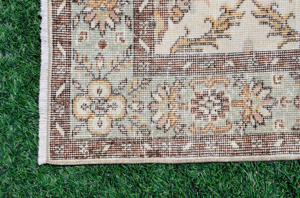 Handmade Turkish large Vintage rug for home decor, oversize rug, area rug oushak rug boho rug bedroom rug kitchen rug  kilim rug, rugs 6x10, 665384