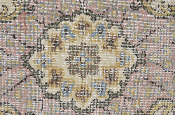 Pink Turkish large Vintage rug for home decor, oversize rug, area rug oushak rug boho rug bedroom rug kitchen rug  kilim rug, rugs 6x9, 665388