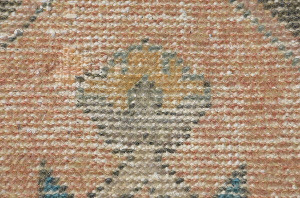 Unique Vintage Turkish runner rug for home decor, area rug, Anatolian oushak rug boho rug bedroom rug kitchen rug kilim, 9'7"x2'11", 665344