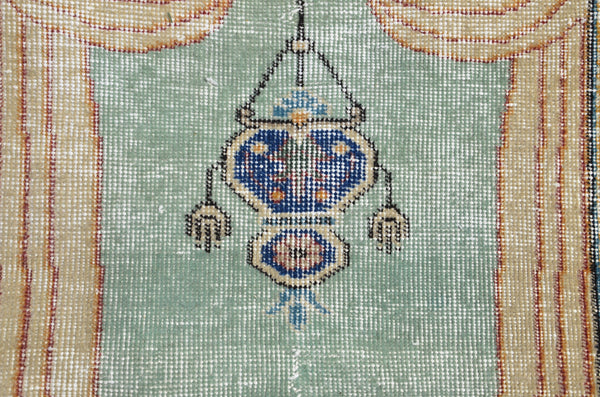 Vintage Handmade Turkish small area rug for home decor, bathroom rug, area rug oushak rug boho rug kitchen rug  kilim rug door mat, rug 4x2, 665421