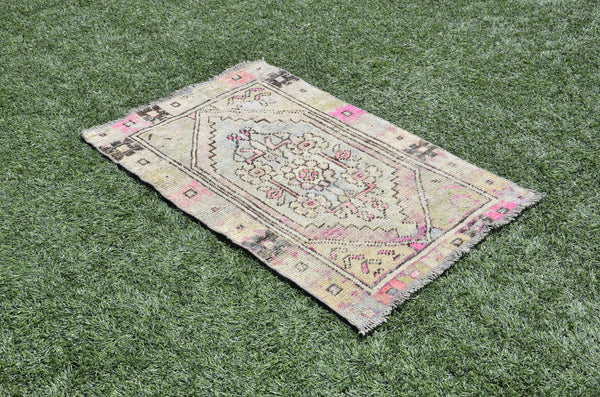 small area Handmade Turkish Vintage rug for home decor, bathroom rug, area rug oushak rug boho rug kitchen rug  kilim rug door mat, rugs 4x2, 665422