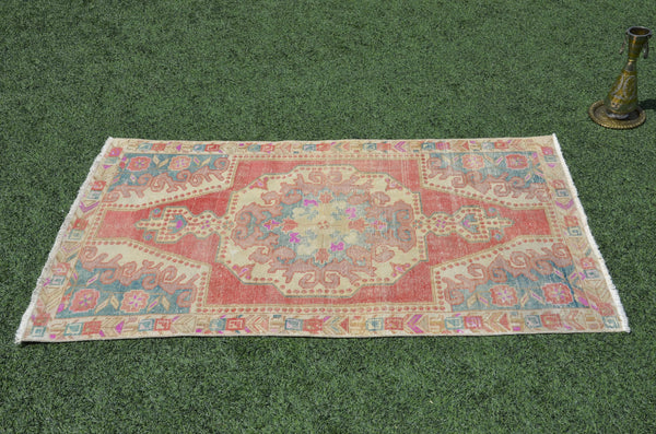 Vintage Turkish Anatolian rug for home decor, area rug, oushak rug boho rug bedroom rug kitchen rug bathroom rug kilim, rugs 4x7, 665403