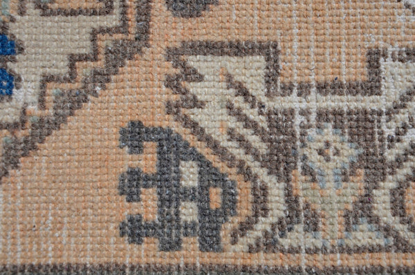 Handmade Turkish Vintage small area rug doormat for home decor, bathroom rug, area oushak rug bathroom mat kitchen kilim rug, rug 3,1X1,6, 665537
