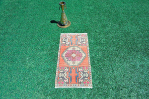 Unique Turkish Vintage small area rug doormat for home decor, bathroom rug, area oushak rug bathroom mat kitchen rug  kilim rug, rug 3,2X1,7, 665530