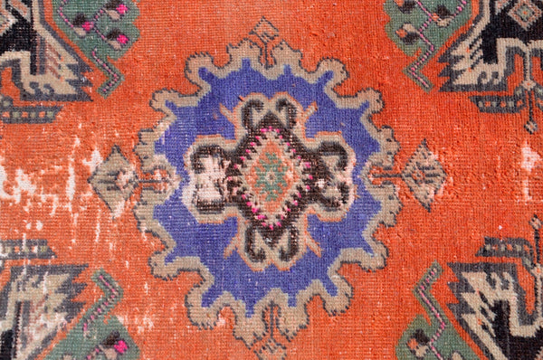 Vintage Handmade Turkish small area rug doormat for home decor, bathroom rug, area oushak rug bathroom mat kitchen kilim rug, rug 2.10X1.6, 665494