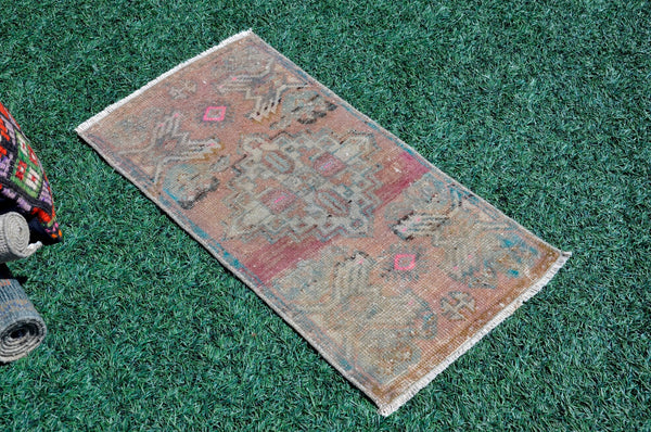 Unique Turkish Vintage small area rug doormat for home decor, bathroom rug, area oushak rug bathroom mat kitchen rug kilim rug, rug 2.10X1.5, 665500