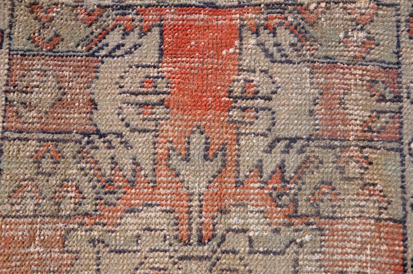 Unique Turkish Vintage small area rug doormat for home decor, bathroom rug, area oushak rug bathroom mat kitchen rug kilim rug, rug 2.9X1.7, 665540
