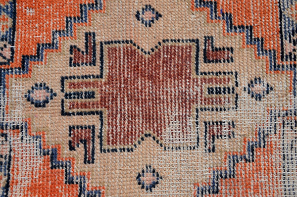 Turkish Handmade Vintage small area rug doormat for home decor, bathroom rug, area oushak rug bathroom mat kitchen kilim rug, rug 2.11X1.6, 665551